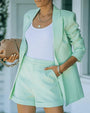 Trendiger Blazer-Zweiteiler mit Shorts – Vielseitig & Stilvoll – Larissa
