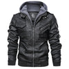 Herren Lederjacke mit abnehmbarer Kapuze – Ryder