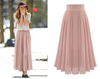 Trendy Plissierter Maxirock mit Hoher Taille – Mirella