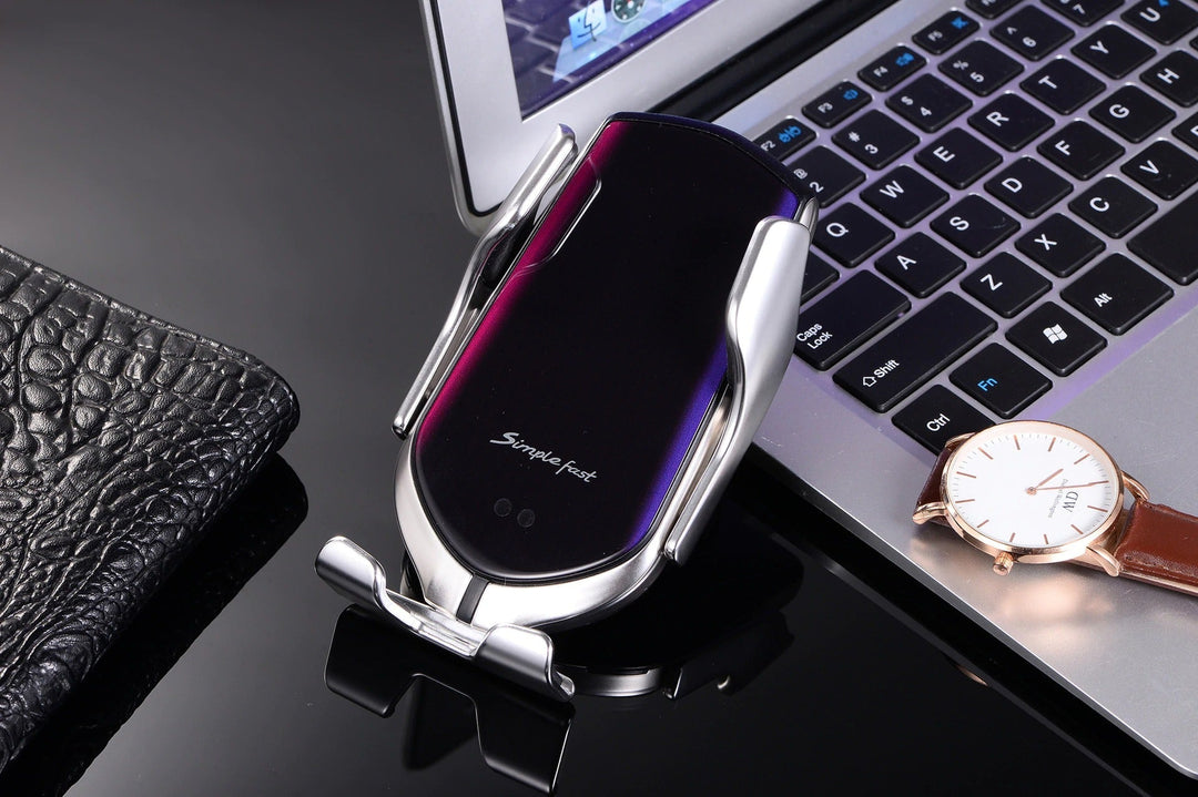 Automatic phone holder with wireless charger – GripCharge