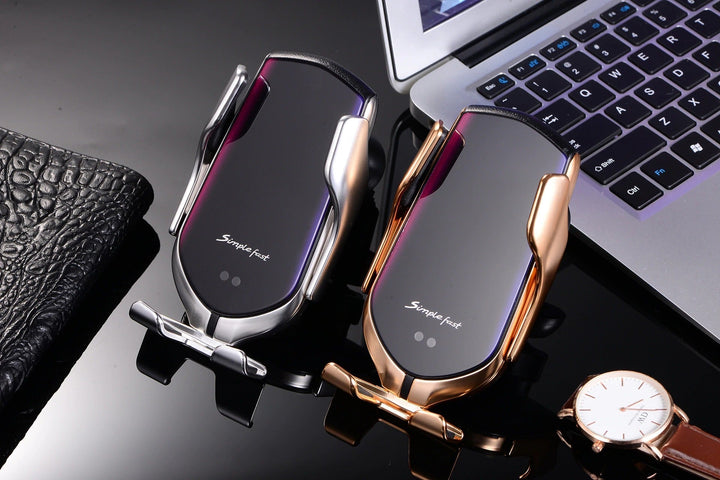 Automatic phone holder with wireless charger – GripCharge
