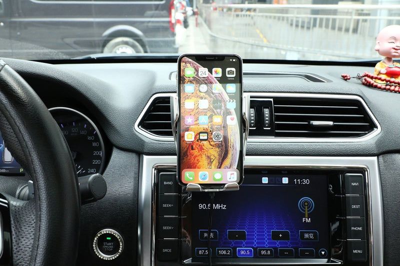 Automatic phone holder with wireless charger – GripCharge