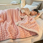 Doppellagige Coral-Velvet-Decke für Herbst & Winter – TurtleWarm