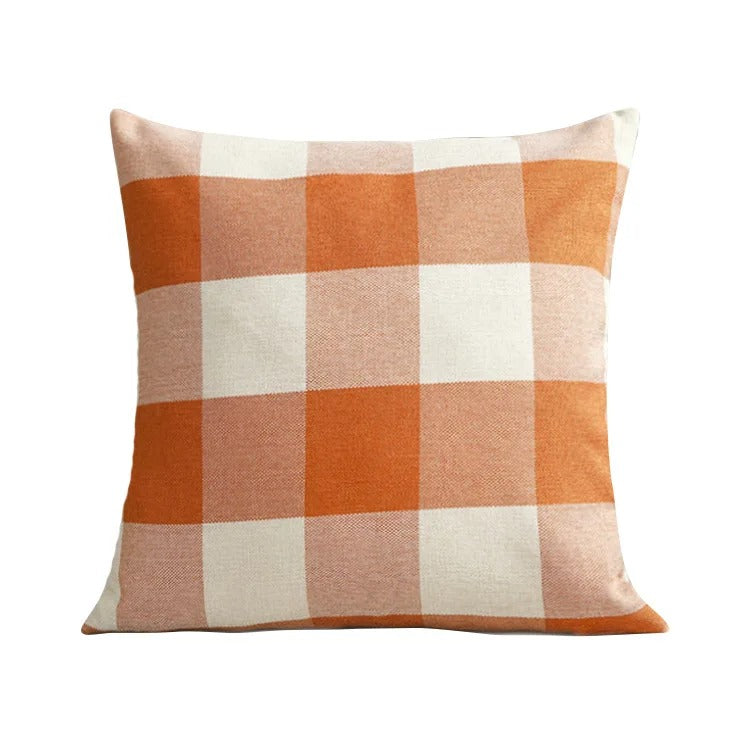 Gemütliche Karierte Kissenhülle im Landhausstil – Autumn Plaid (1+1 GRATIS)