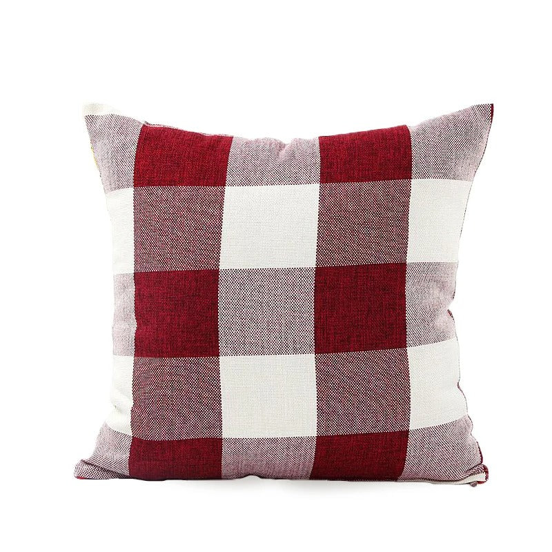Gemütliche Karierte Kissenhülle im Landhausstil – Autumn Plaid (1+1 GRATIS)