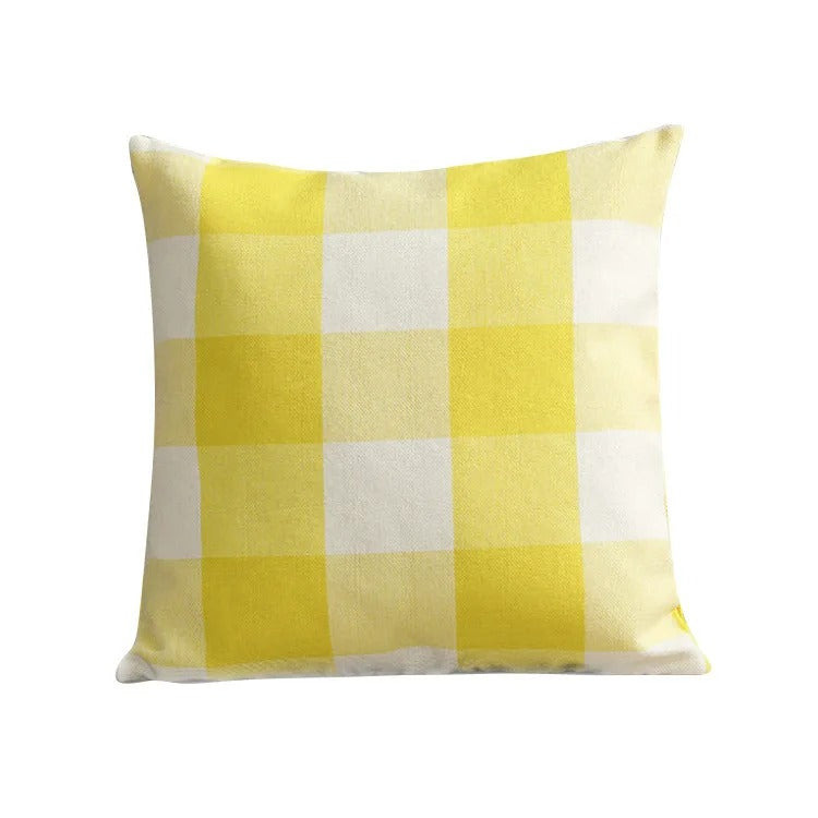 Gemütliche Karierte Kissenhülle im Landhausstil – Autumn Plaid (1+1 GRATIS)