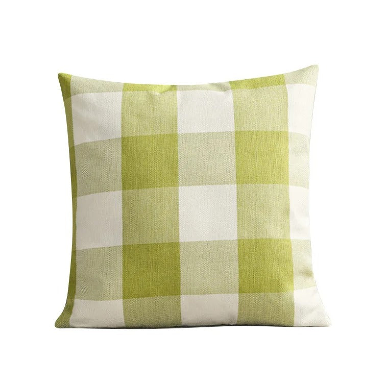 Gemütliche Karierte Kissenhülle im Landhausstil – Autumn Plaid (1+1 GRATIS)