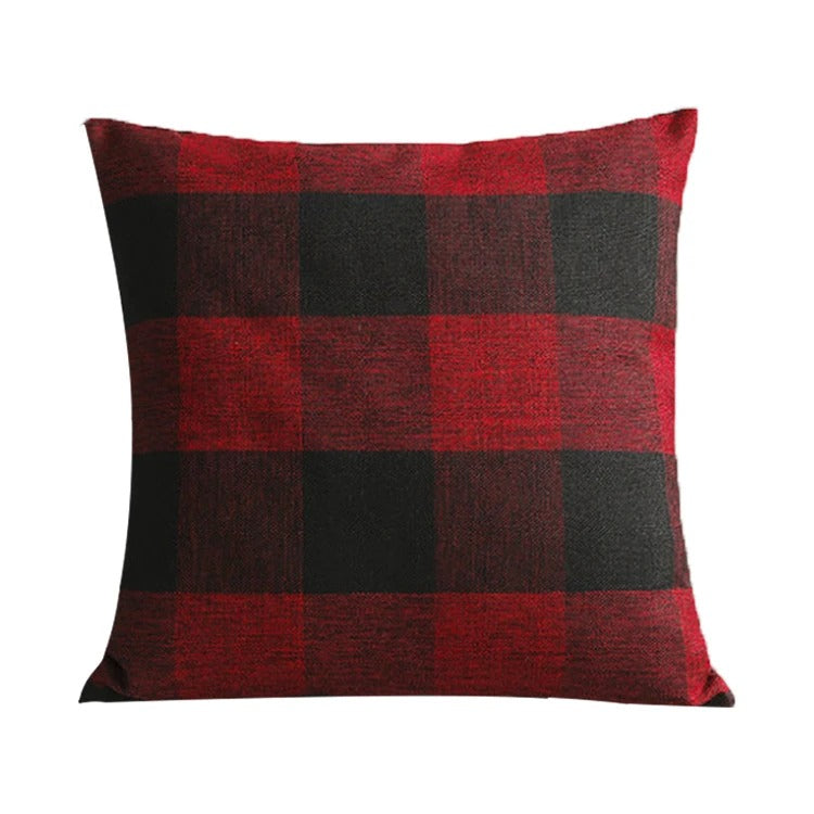 Gemütliche Karierte Kissenhülle im Landhausstil – Autumn Plaid (1+1 GRATIS)