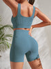 Zweiteiliges Damen Fitness-Set mit Shorts & Sport-Top – Sienna