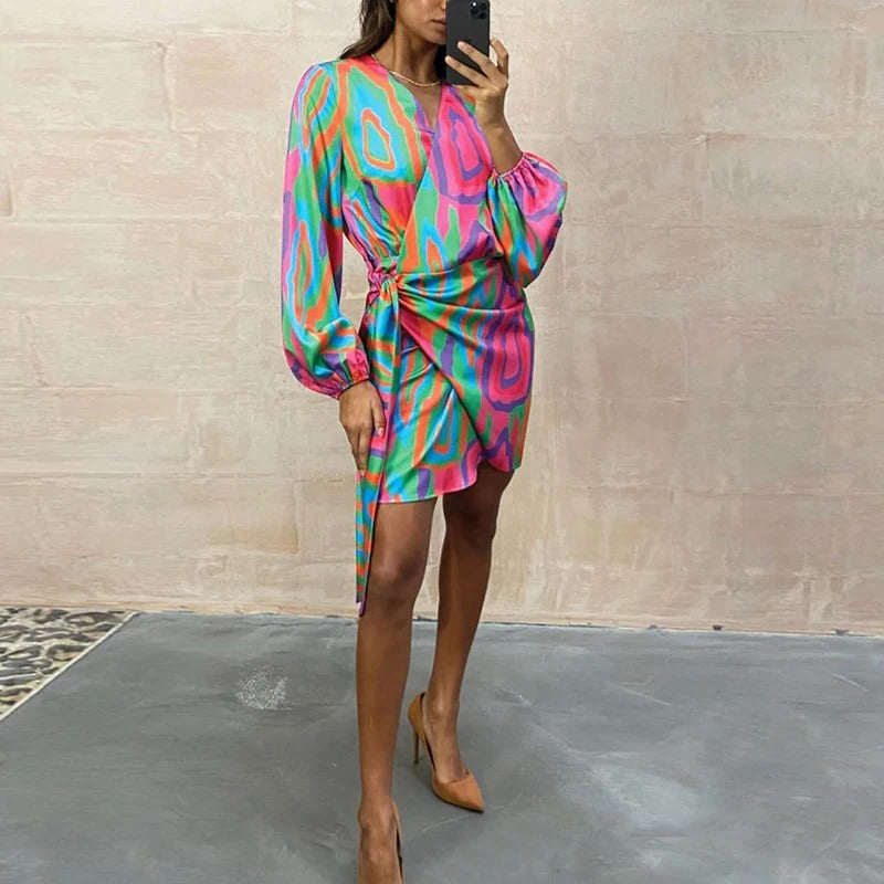 Elegantes Bedrucktes Sommerkleid – Elodie