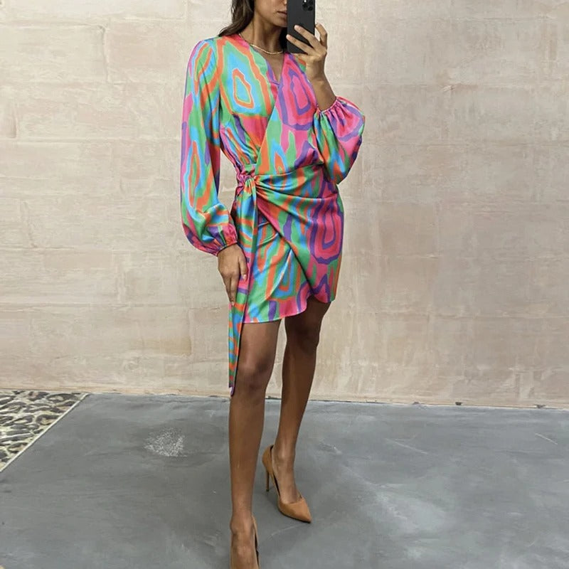 Elegantes Bedrucktes Sommerkleid – Elodie