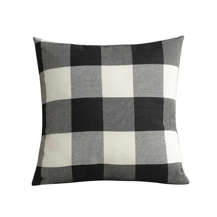 Gemütliche Karierte Kissenhülle im Landhausstil – Autumn Plaid (1+1 GRATIS)