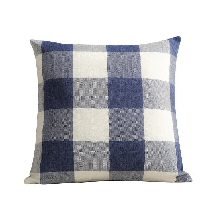 Gemütliche Karierte Kissenhülle im Landhausstil – Autumn Plaid (1+1 GRATIS)