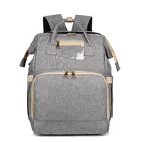 Convertible Baby Diaper Backpack with Foldable Baby Bed – Waterproof Multi-Pocket Design