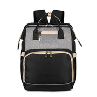 Convertible Baby Diaper Backpack with Foldable Baby Bed – Waterproof Multi-Pocket Design