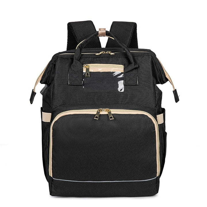 Convertible Baby Diaper Backpack with Foldable Baby Bed – Waterproof Multi-Pocket Design