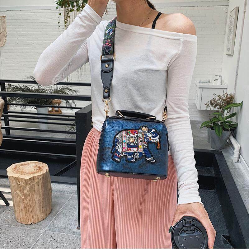 Gestickte Mandala-Umhängetasche – Leichtes, Vielseitig Verwendbares Boho-Design