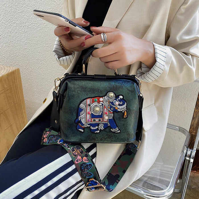 Gestickte Mandala-Umhängetasche – Leichtes, Vielseitig Verwendbares Boho-Design