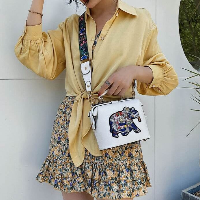 Gestickte Mandala-Umhängetasche – Leichtes, Vielseitig Verwendbares Boho-Design