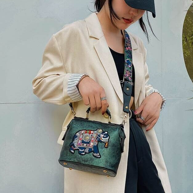 Gestickte Mandala-Umhängetasche – Leichtes, Vielseitig Verwendbares Boho-Design