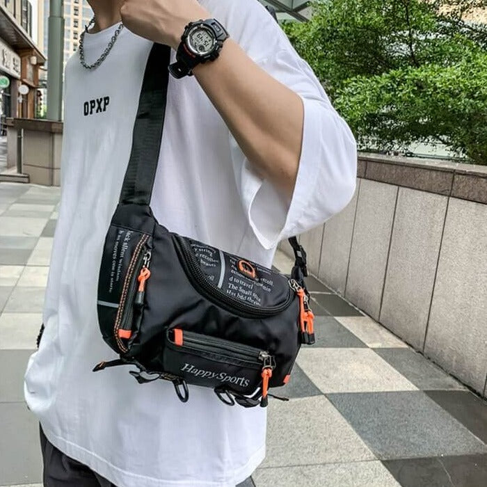 Wasserdichte Herren-Bauch- und Schultertasche – Multifunktionale Reise- und Outdoor-Tasche