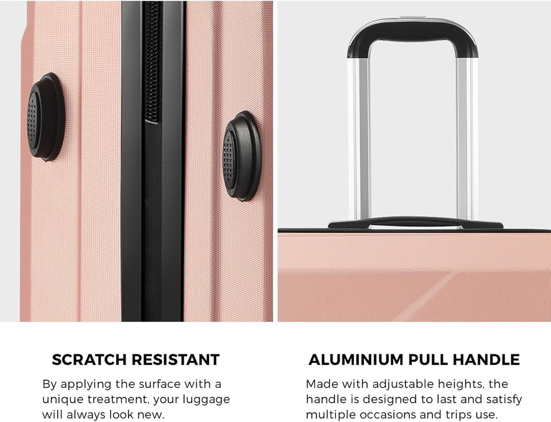 Kompaktes 2-teiliges Handgepäck-Set mit Trolley-Tasche und Spinner-Rädern – JetTrek