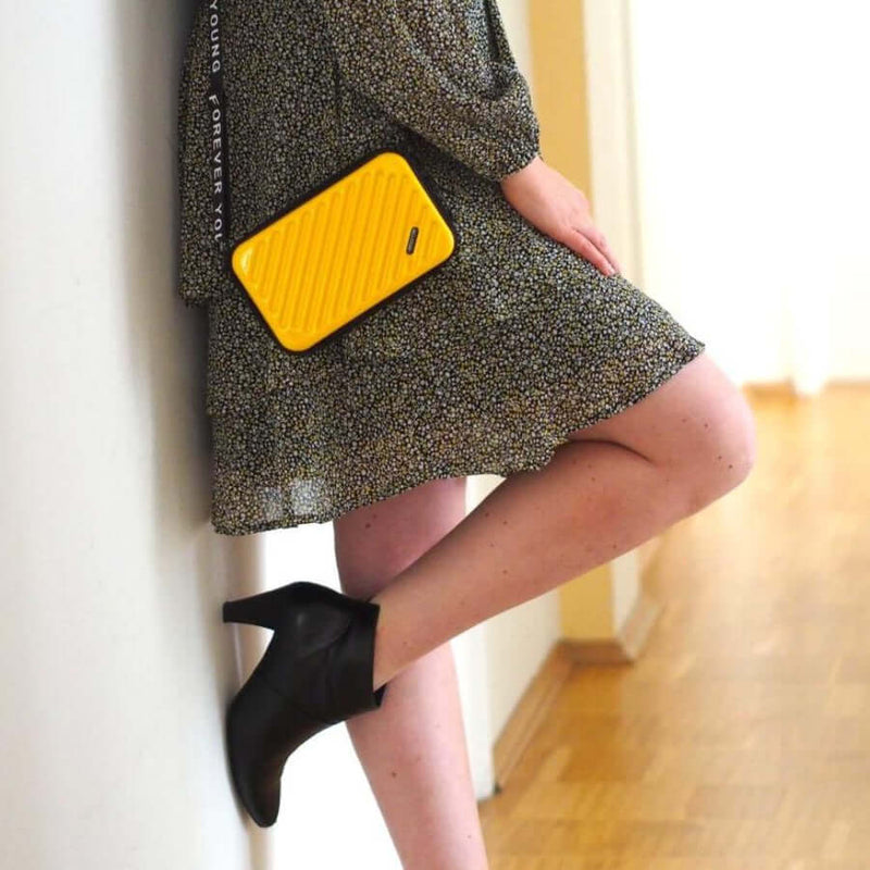 Kompakte Hartschalen-Reisehandtas