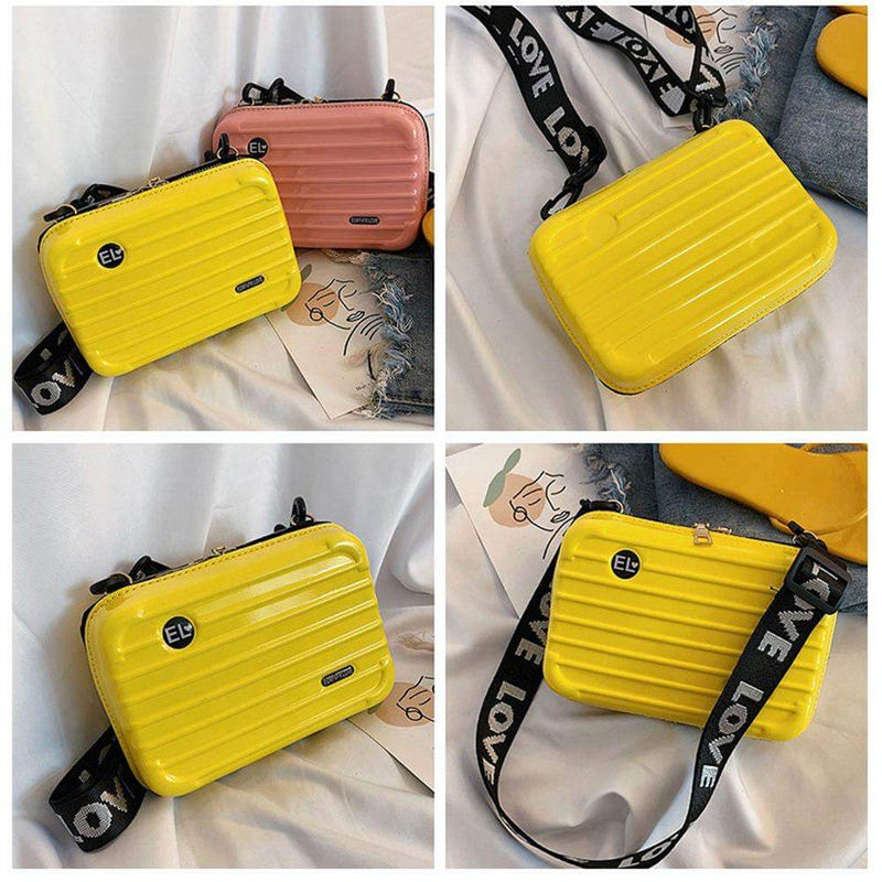 Kompakte Hartschalen-Reisehandtas