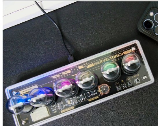 Vertical LED Nixie Table Clock – Chronix