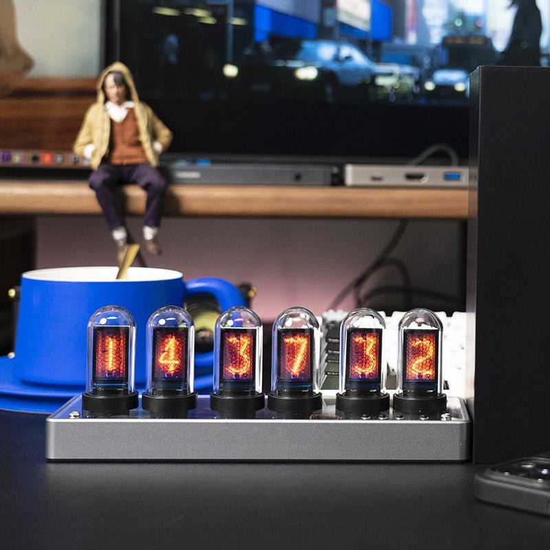 Vertical LED Nixie Table Clock – Chronix