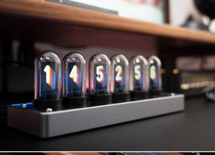 Vertical LED Nixie Table Clock – Chronix