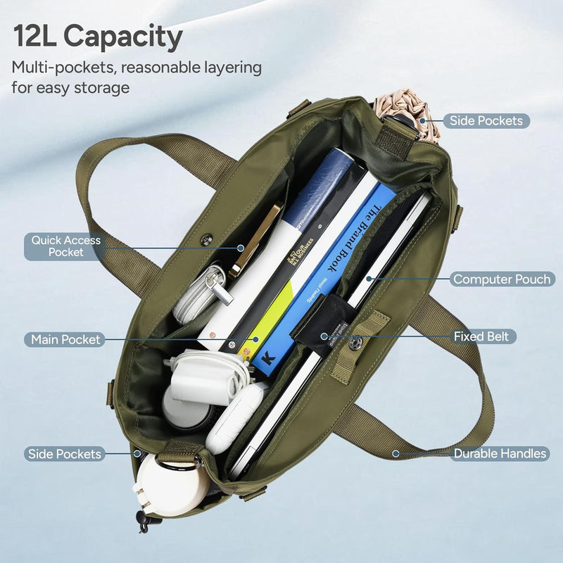 Laptop-Umhängetasche mit mehreren Fächern und verstellbarem Schulterriemen – MetroCarry