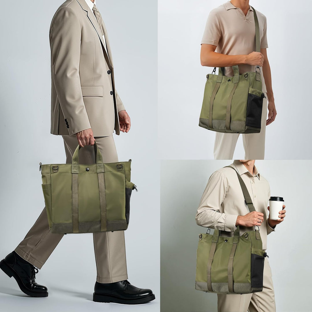 Laptop-Umhängetasche mit mehreren Fächern und verstellbarem Schulterriemen – MetroCarry