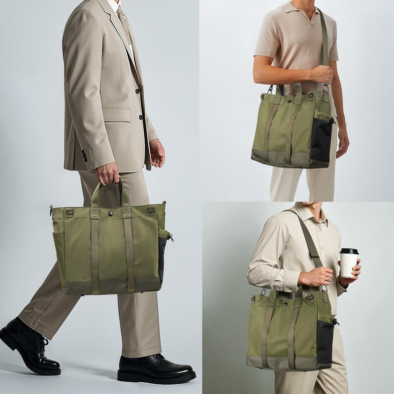 Laptop-Umhängetasche mit mehreren Fächern und verstellbarem Schulterriemen – MetroCarry