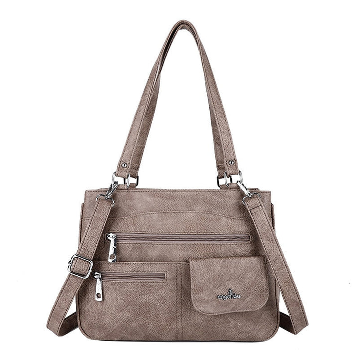 Multi-Compartment Damen Schulter- und Crossbody-Tasche – FlexiCarry