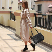 Multi-Compartment Damen Schulter- und Crossbody-Tasche – FlexiCarry