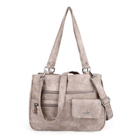 Multi-Compartment Damen Schulter- und Crossbody-Tasche – FlexiCarry