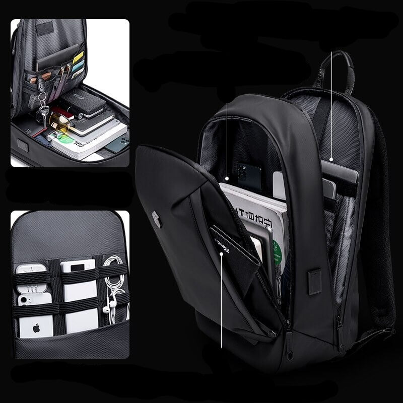 Wasserdichter Rucksack mit mehreren Fächern – Leichtgewicht für Outdoor und Reisen