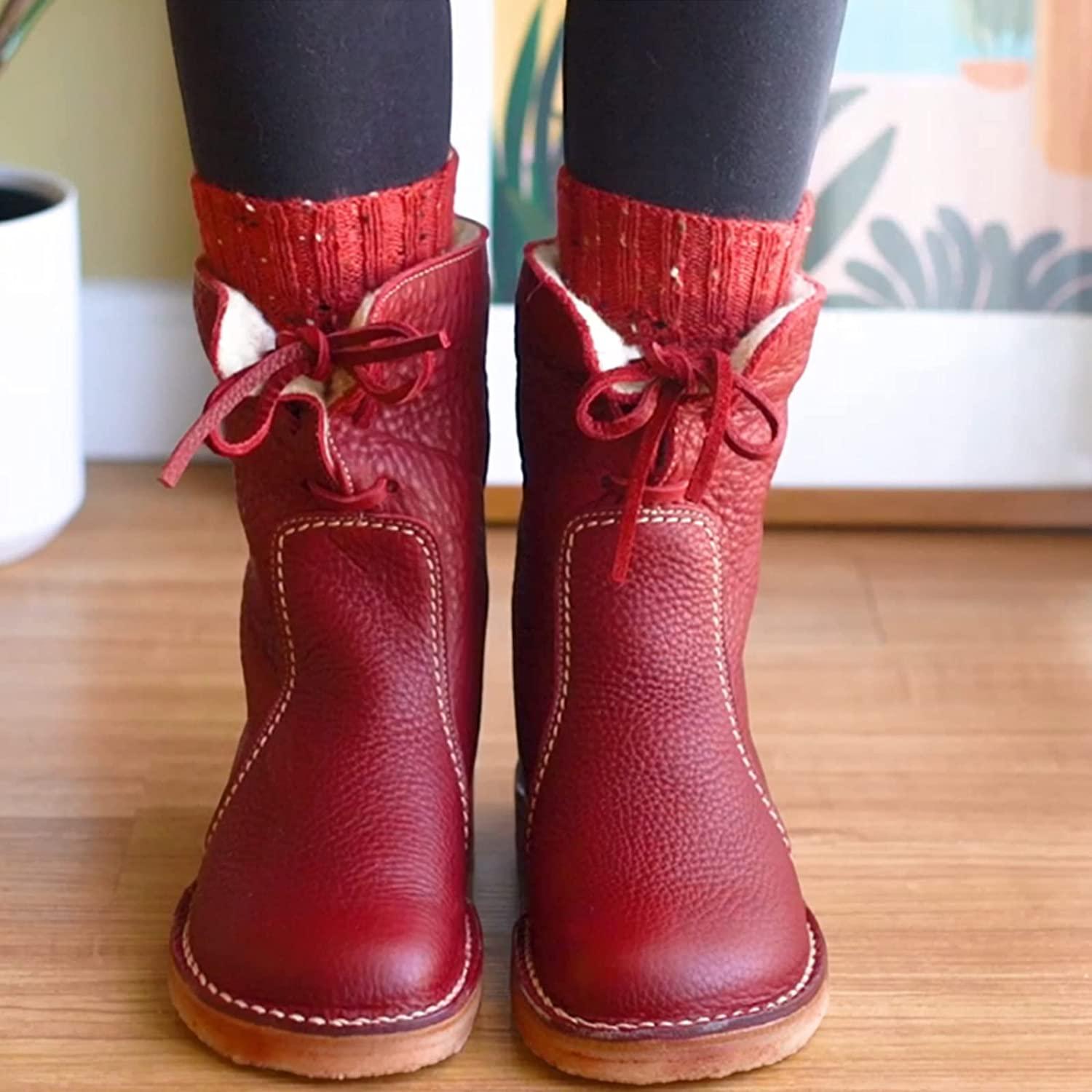 Damen Wasserfeste Stiefeletten mit warmer Fütterung – Natalja