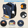 Wasserdichter Laptop- und Lunch-Rucksack mit USB-Anschluss – Multikompartiment-Reisetasche
