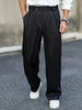 Locker geschnittene Hose mit Bundfalten – Matteo
