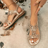 Böhmische Strandsandalen mit elastischem Band – Naima