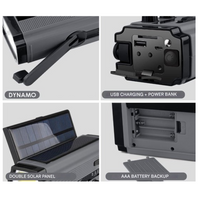 3-in-1 Emergency Radios with Dynamo, Solar Cells & Power Bank - SafeWave