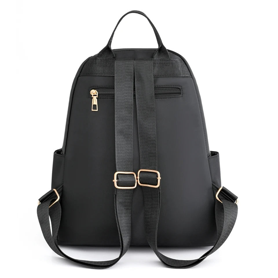 Leichter wasserabweisender Nylon-Rucksack für Damen – Reisen & Schule