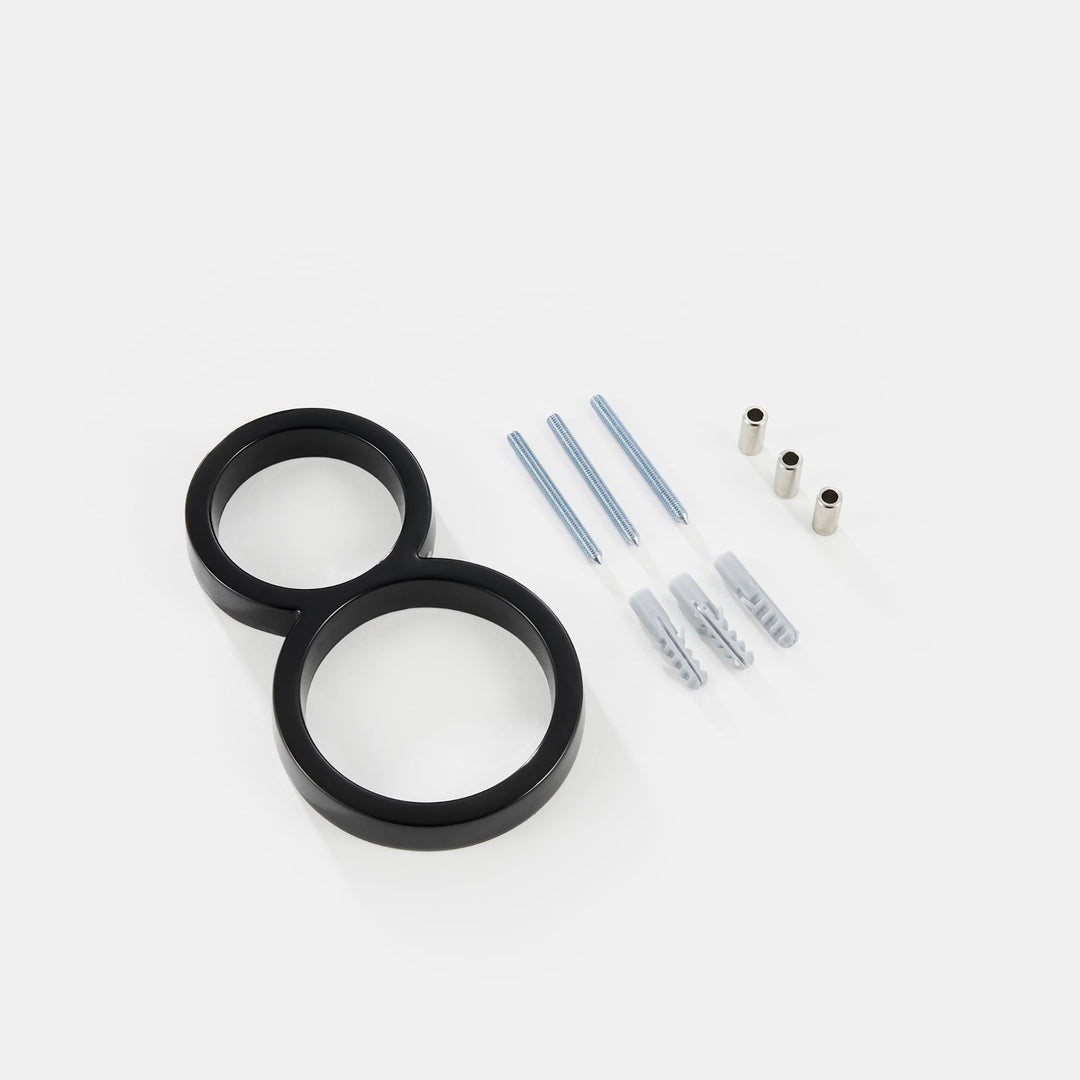 Moderne schwarze Hausnummern mit schwebendem Design – Numbré