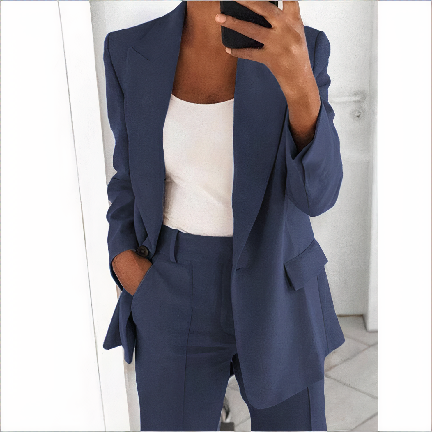 Trendiger Blazer- und Hosen-Set für Damen - Sanne