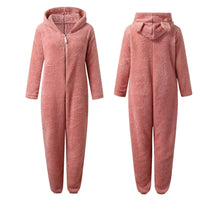 Superweicher Fleece-Overall mit Bärenohren – BearHug