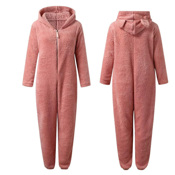 Superweicher Fleece-Overall mit Bärenohren – BearHug