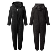 Superweicher Fleece-Overall mit Bärenohren – BearHug