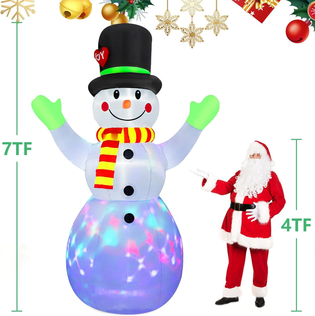 Aufblasbarer Beleuchteter Schneemann (213 cm) – Lotte